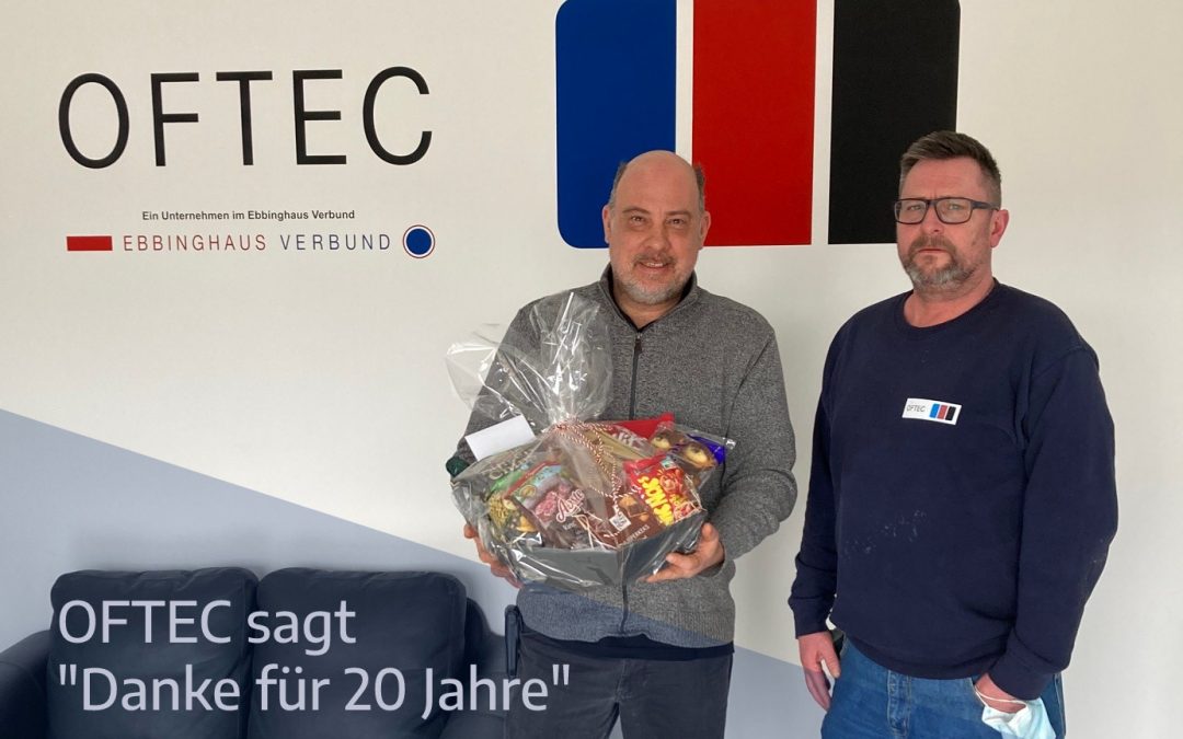 20 Jahre OFTEC – Gratulation Herr Hebding!