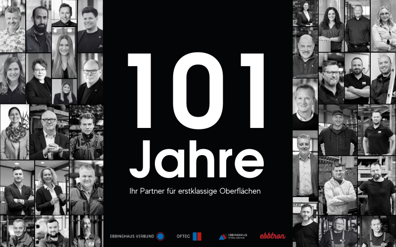 101 Jahre Ebbinghaus Team Partner für Oberflächen