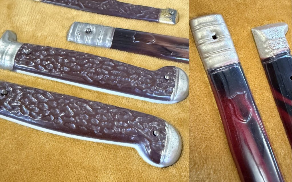 Referenzmuster für Qualität: Kante und Metallkappe als kritische Übergangszone (Originalteil 1935)