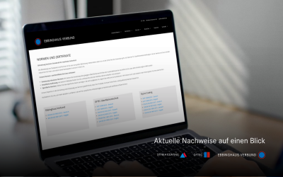 Aktuelle Zertifikate online verfügbar