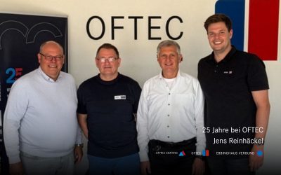25 Jahre bei OFTEC: Jubiläum von Jens Reinhäckel